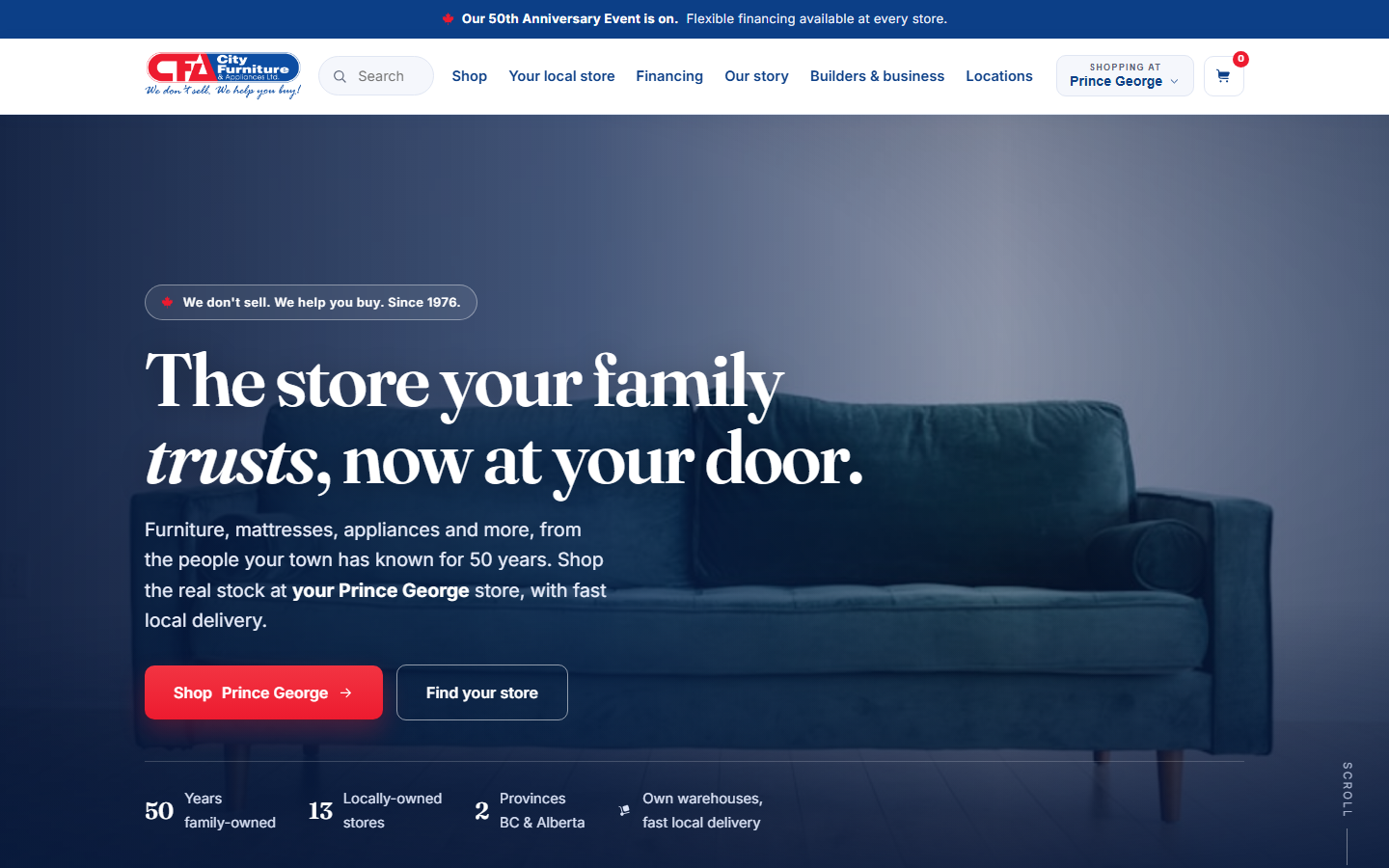 City Furniture website